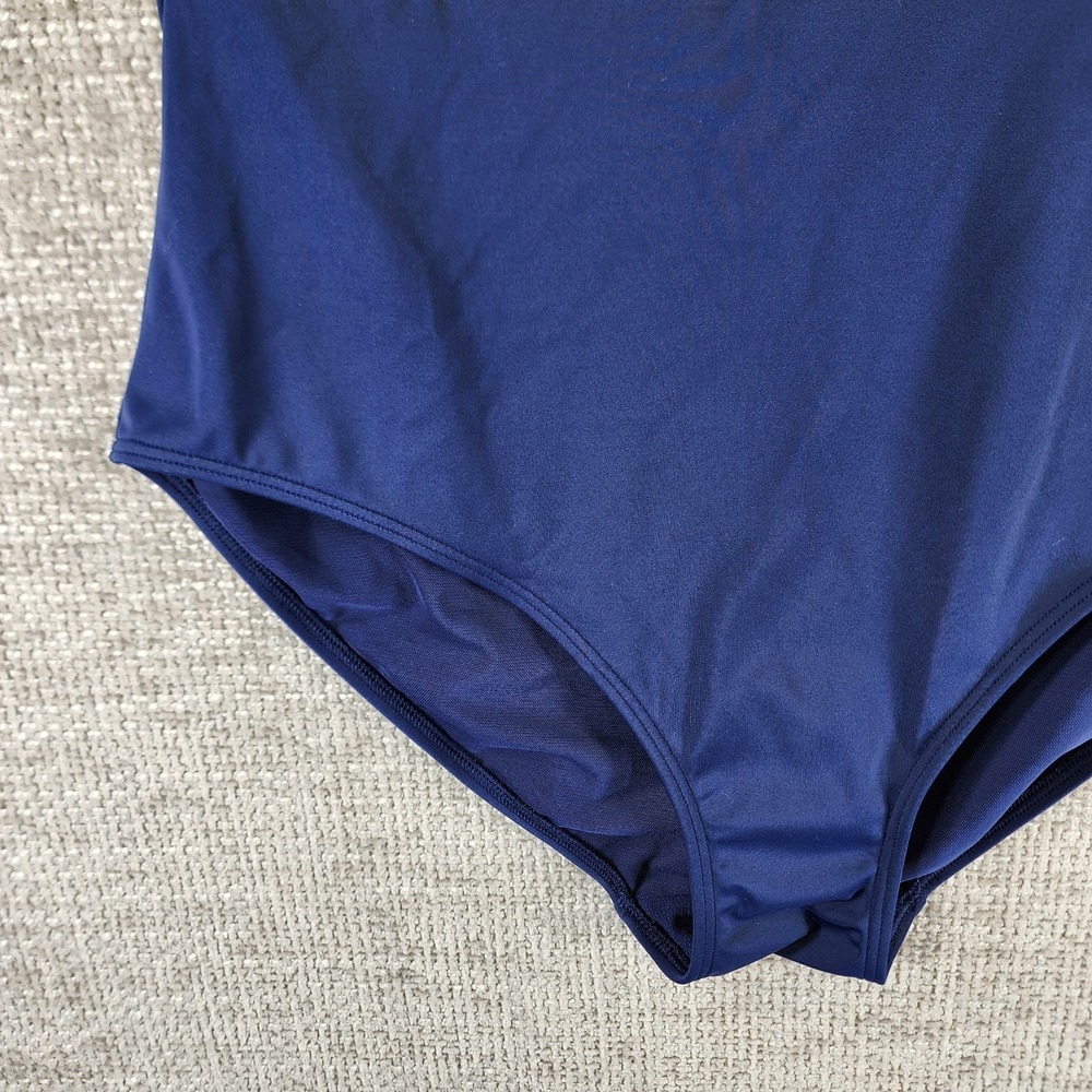 Boden Kefalonia Halterneck Swimsuit Navy Yellow Womens 12R Colourblock One Piece - Picture 5 of 12
